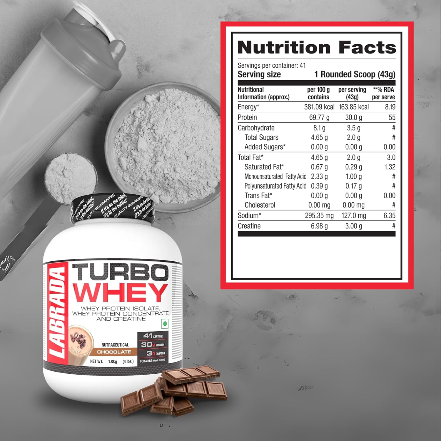 Labrada Turbo Whey Protein Powder