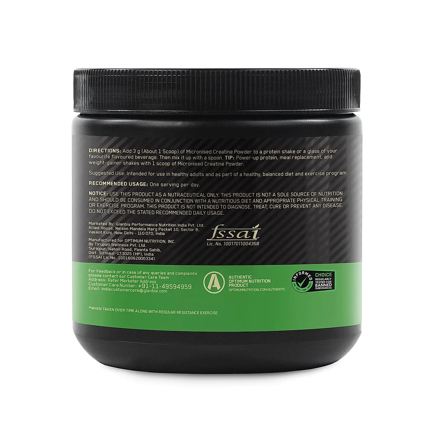 Optimum Nutrition (ON) Micronised Creatine Powder