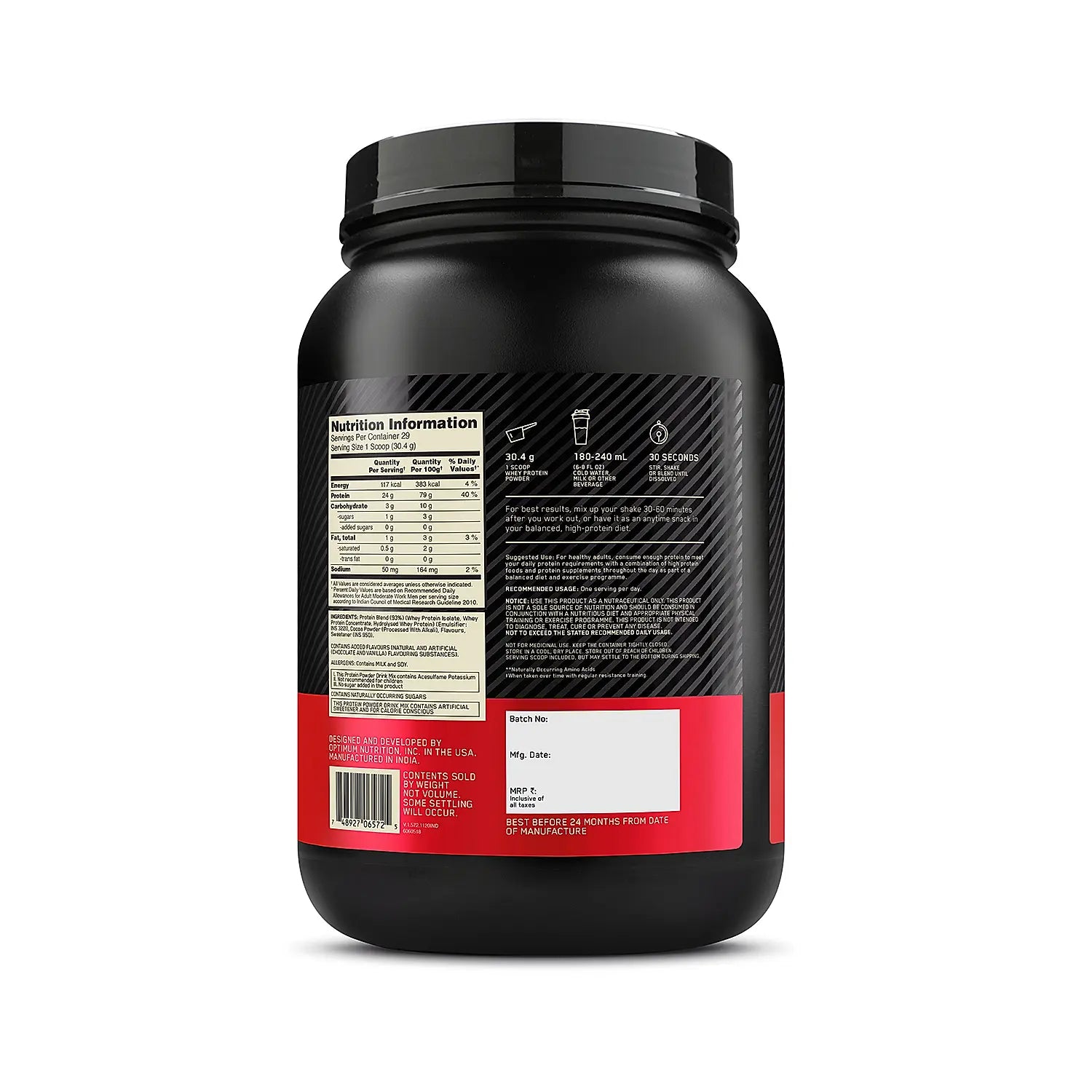 Optimum Nutrition ON Gold Standard 100 Whey Protein Powder