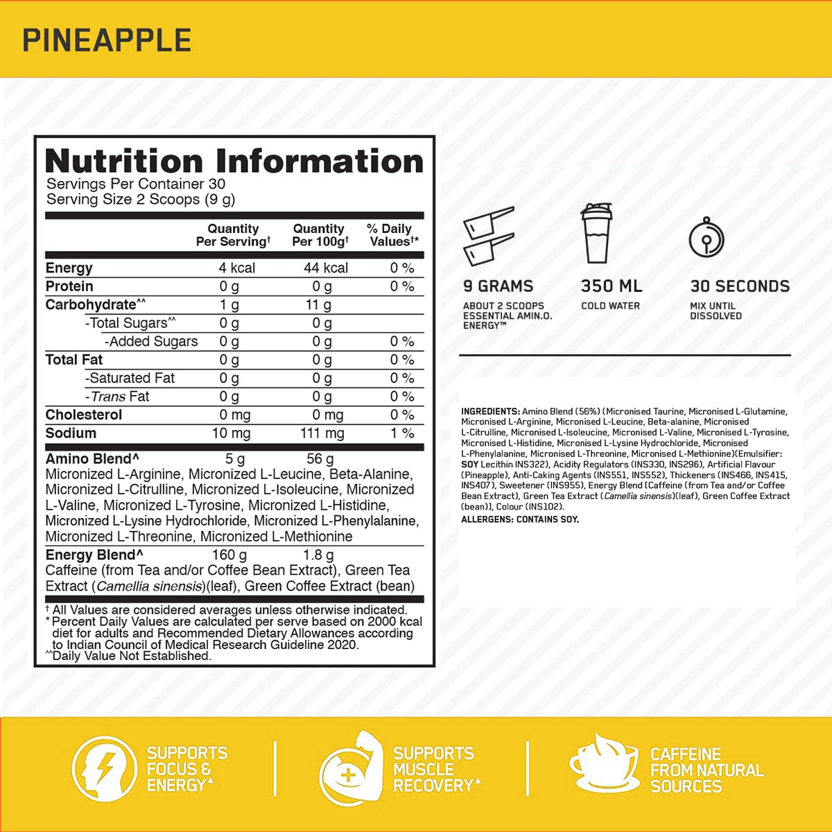 Optimum Nutrition (ON) Amino Energy