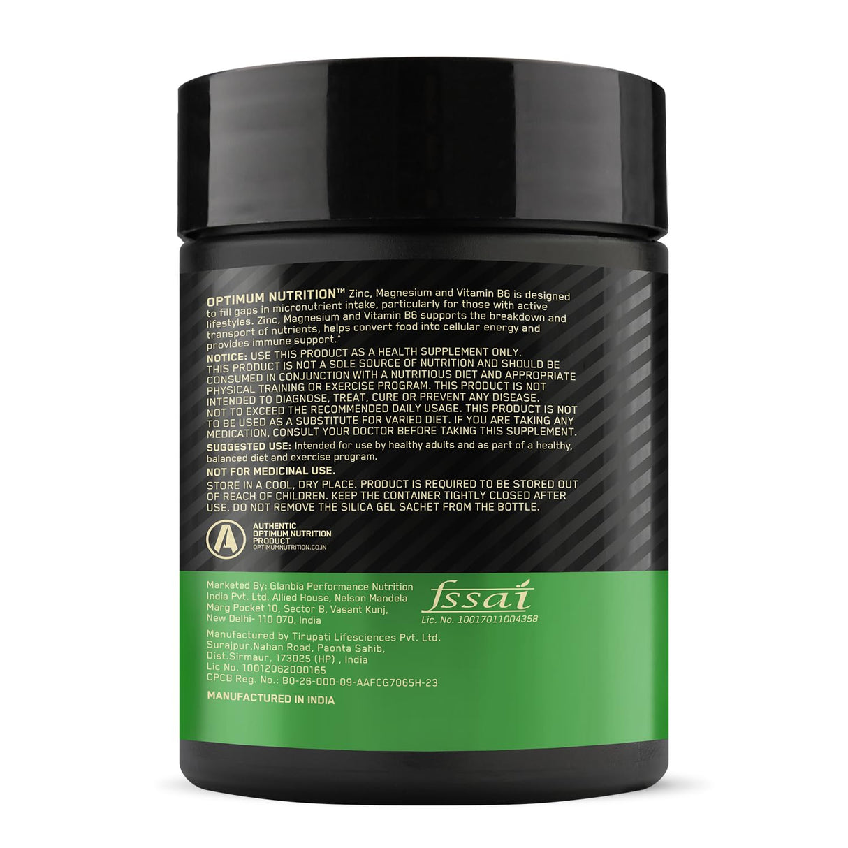 Optimum Nutrition Zinc Magnesium Aspartate (ZMA)