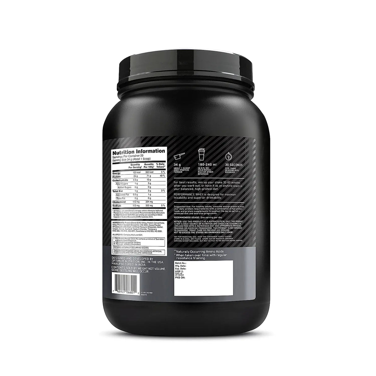 Optimum Nutrition (ON) Performance Whey Protein