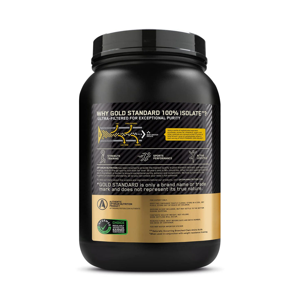 Optimum Nutrition (ON) Gold Standard 100% Isolate