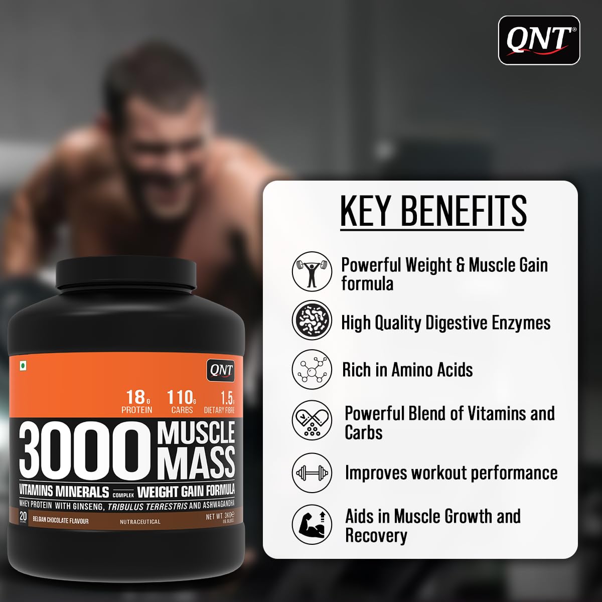 QNT Muscle Mass 3000