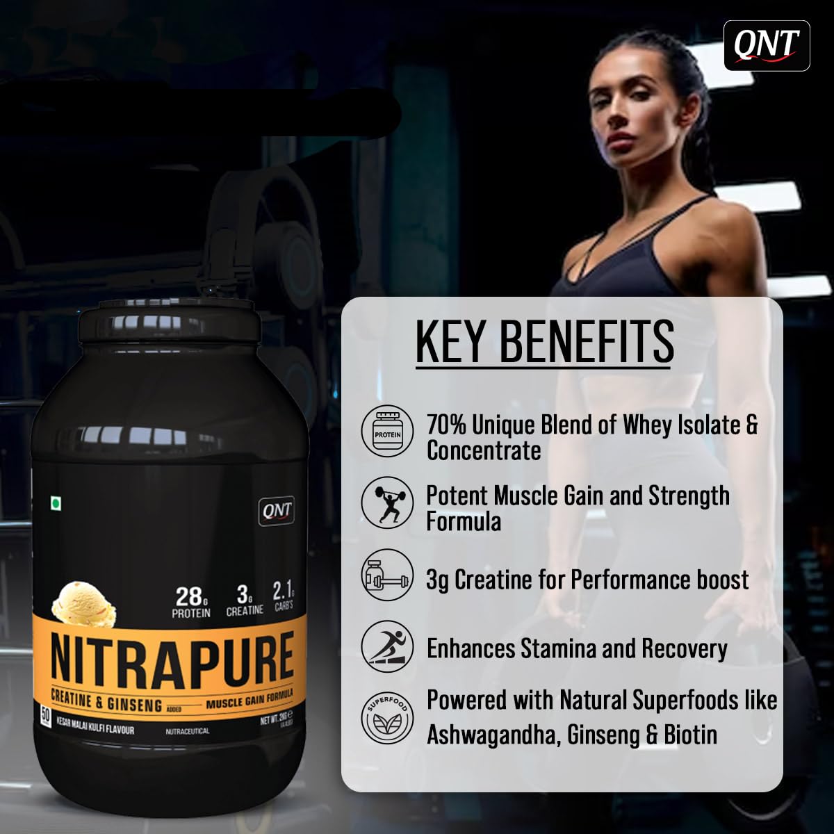 QNT Nitrapure Muscle Gain Formula